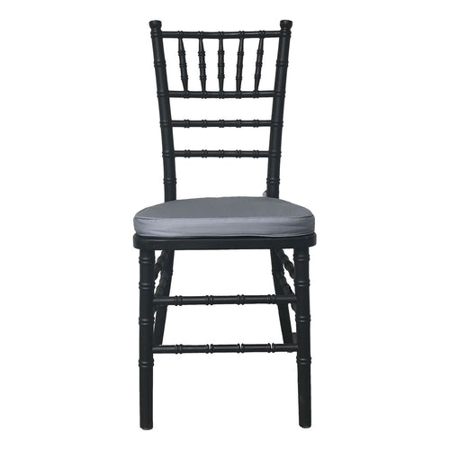 Black Tiffany Chair With Grey Cushion