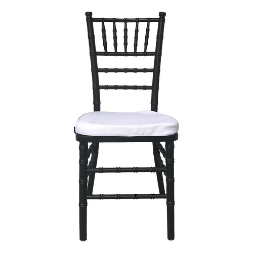 Black Tiffany Chair With White Cushion