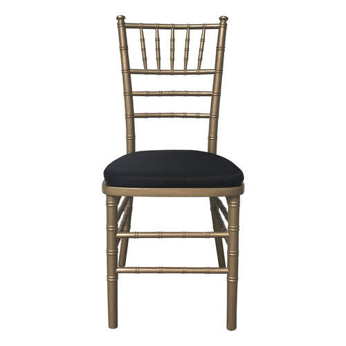 Gold Tiffany Chair With Black Cushion