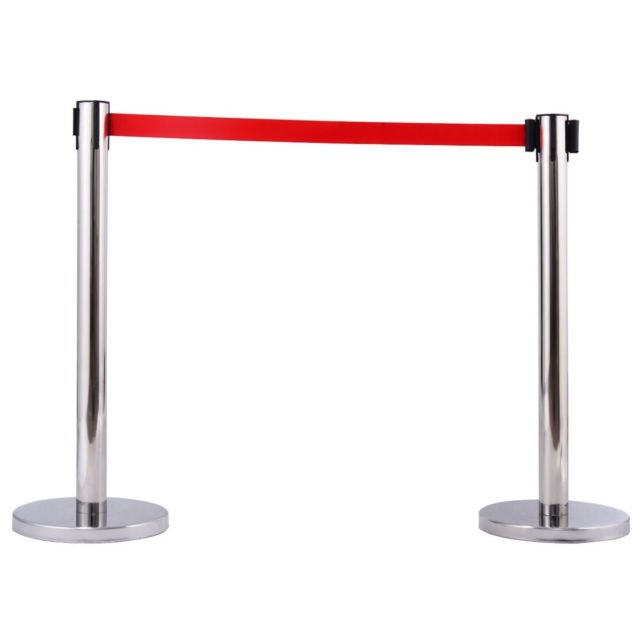 Red Strap Queue Pole